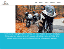 Tablet Screenshot of motorbikerentals.com